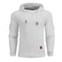 Autumn & Spring Hooded Scale Design Solid Color Men Hoodies